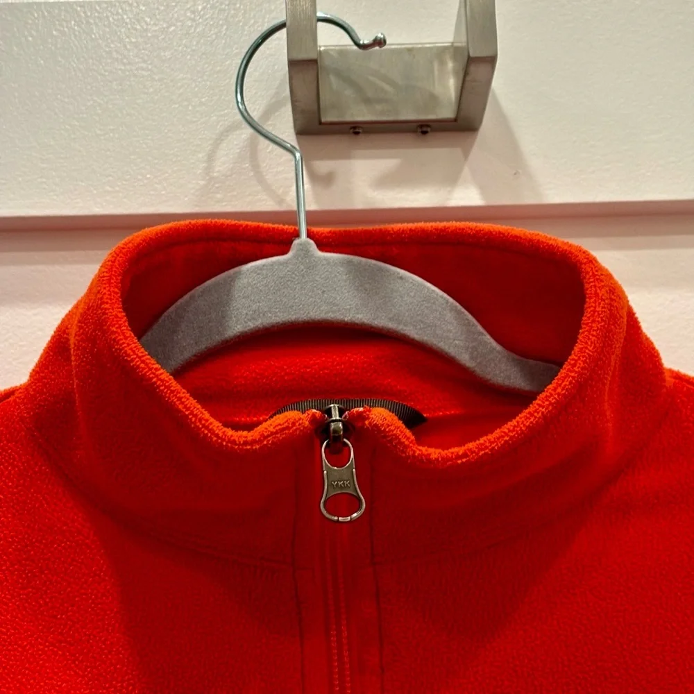 The North Face Boy’s Red and Gray 1/4 Zip Fleece